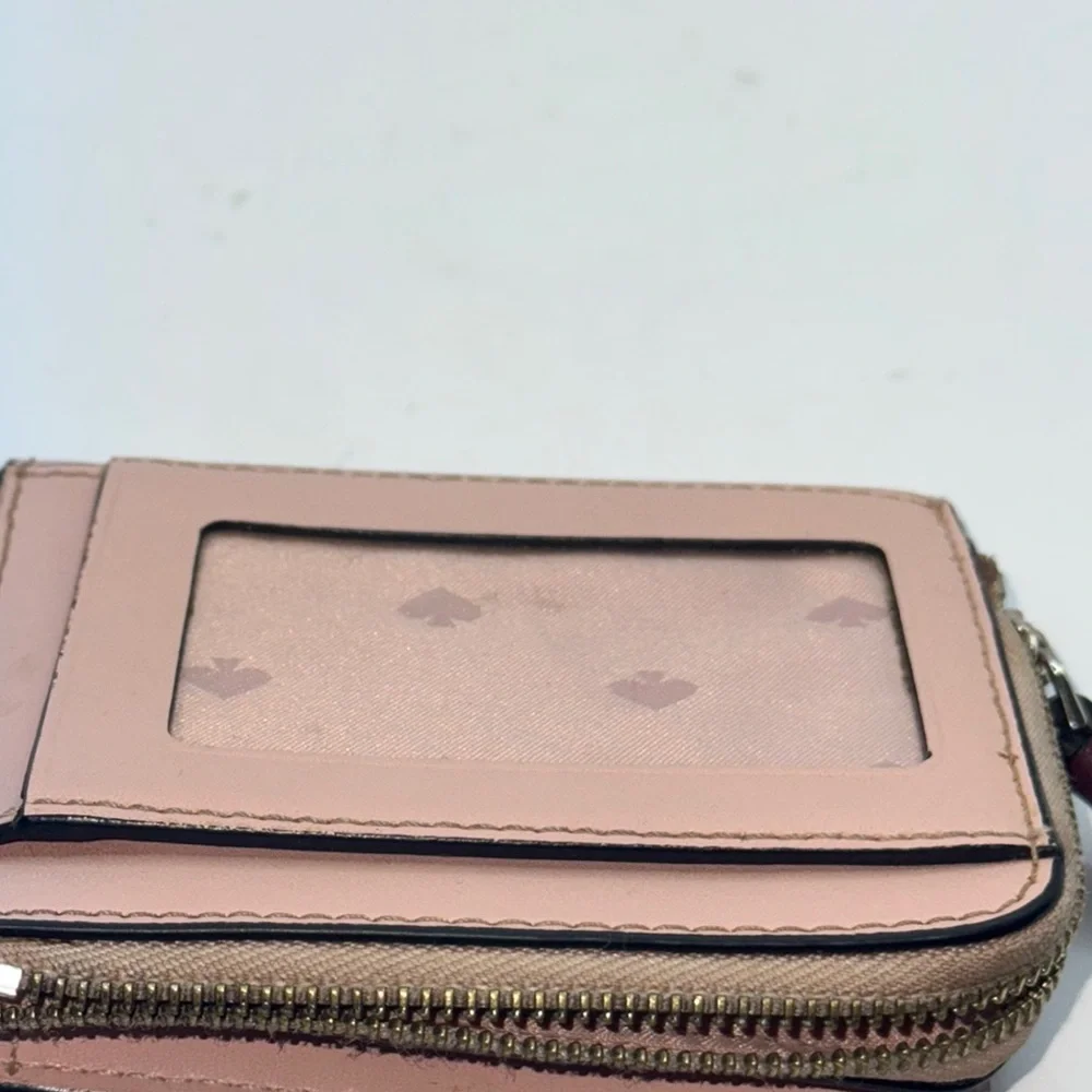Kate Spade novelty floral pup small L zip wallet